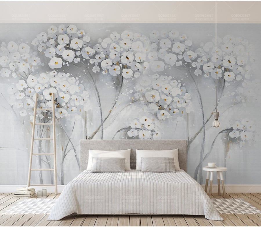 Wallpaper with flower design F2401-1362