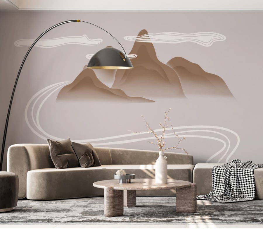 ورق جدران بتصميم الجبال  GW301060