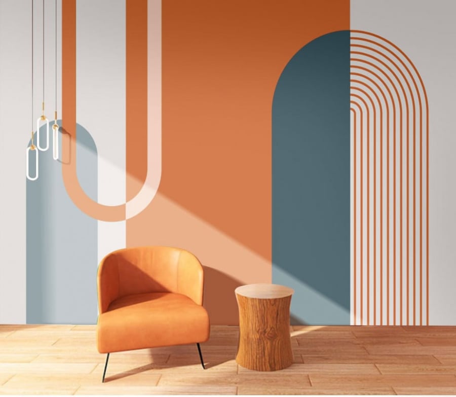 Wallpapers with geometric design 441222-1