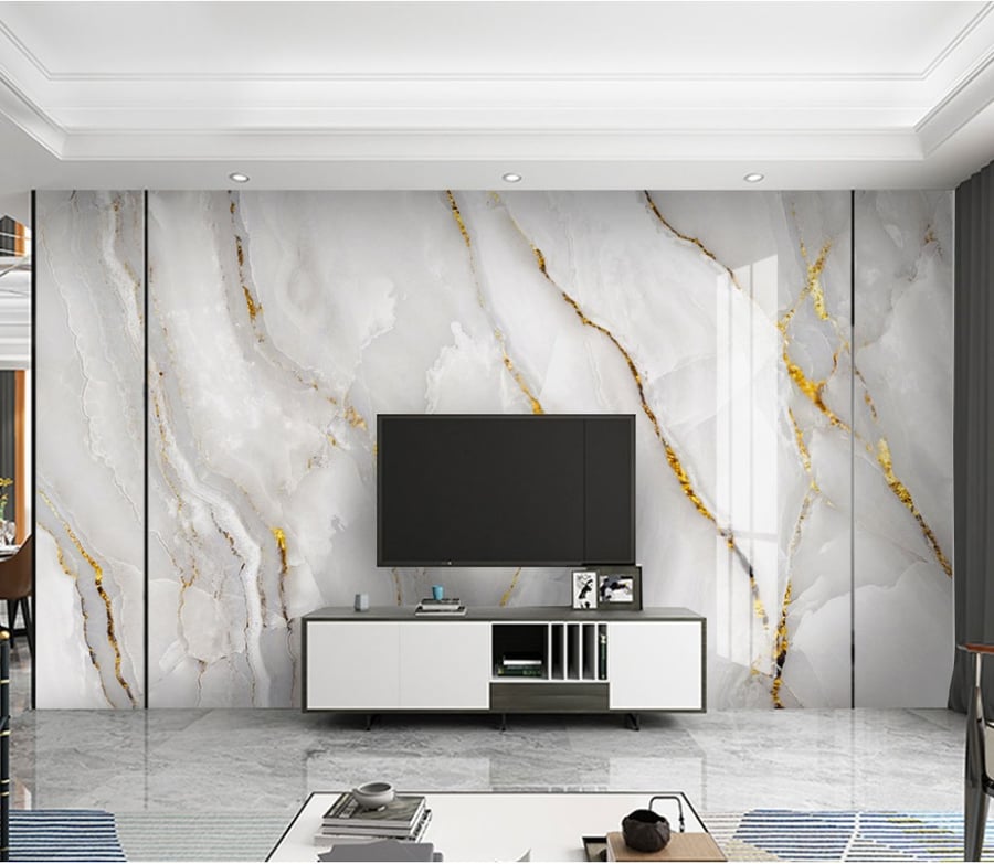 Wallpaper with marble design GWM370066
