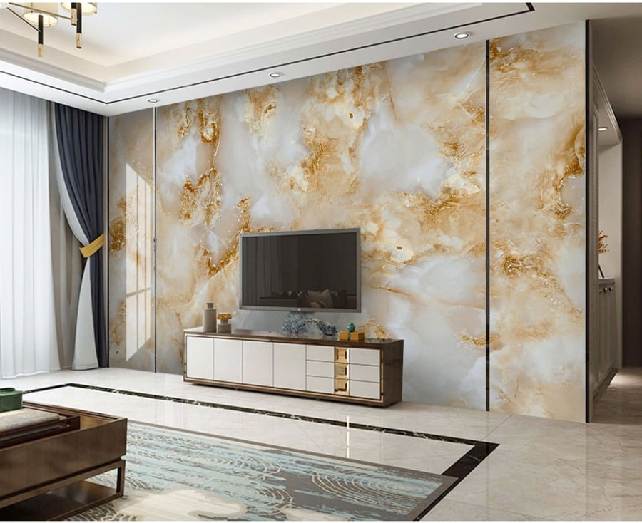 Wallpaper with marble design GWM370077