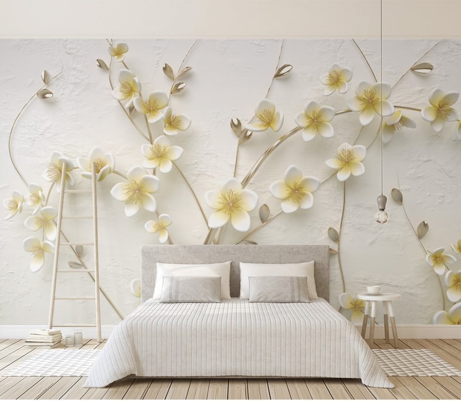 Wallpaper with flower design F2401-0000