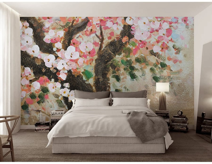 Wallpaper with floral design F2401-1275