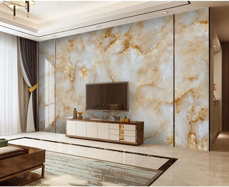 Wallpaper with marble design GWM370074