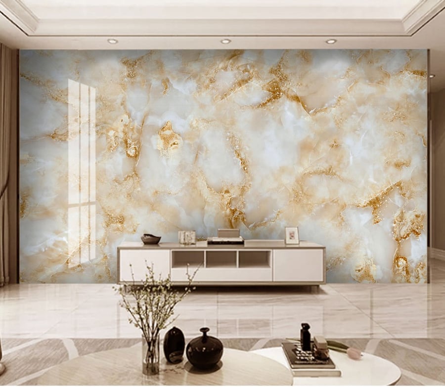 Wallpaper with marble design GWM370074