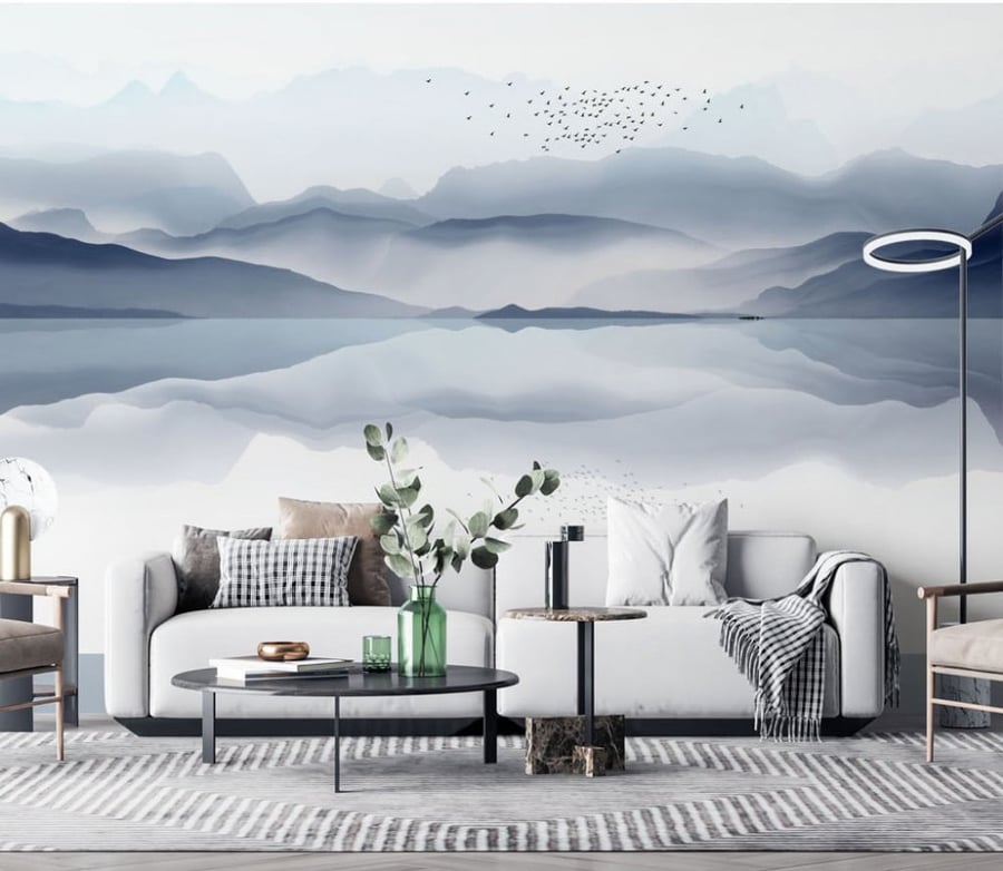 ورق جدران بتصميم الجبال GW301238