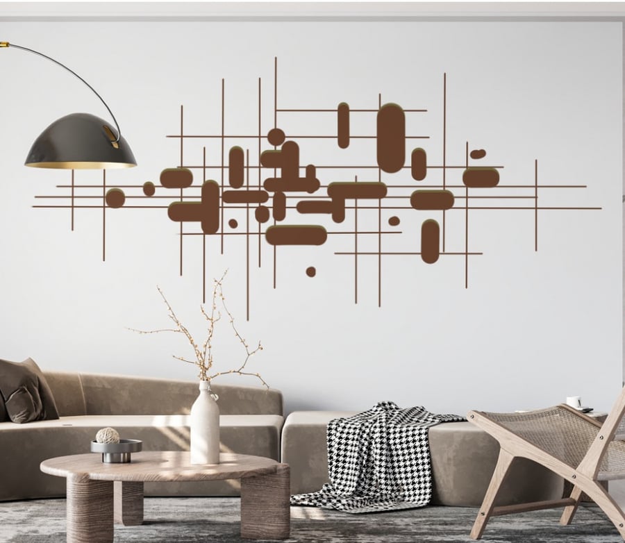 ورق جدران بتصميم هندسي GW301136