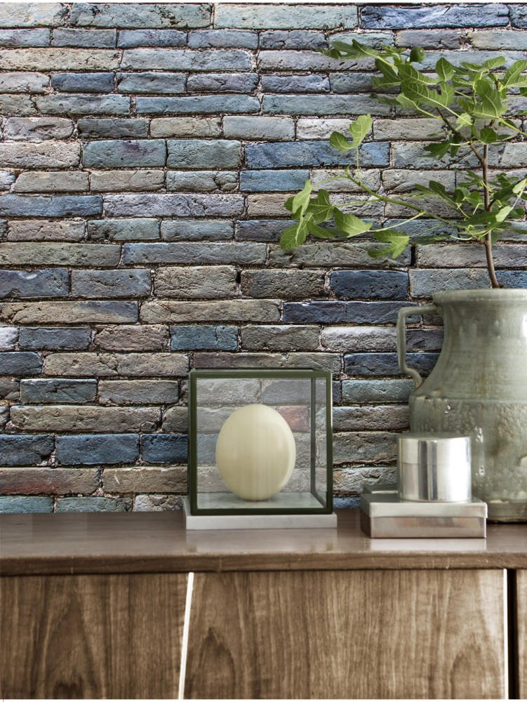Wallpapers with stone and brick design ST2402-9135