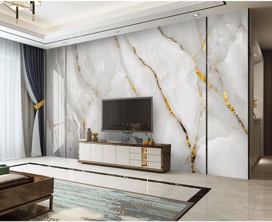 Wallpaper with marble design GWM370066