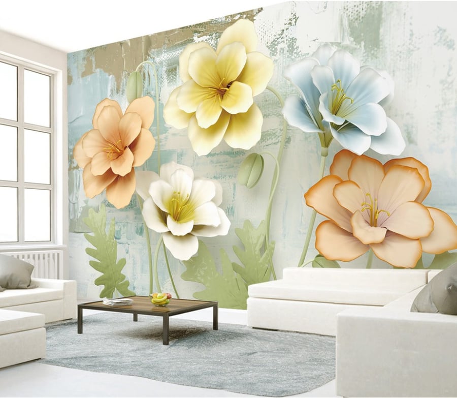 Wallpaper with flower design F2401-20354