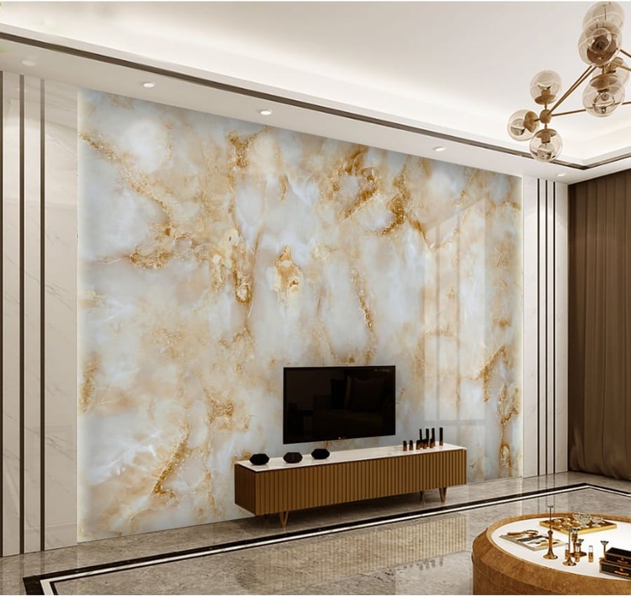Wallpaper with marble design GWM370074