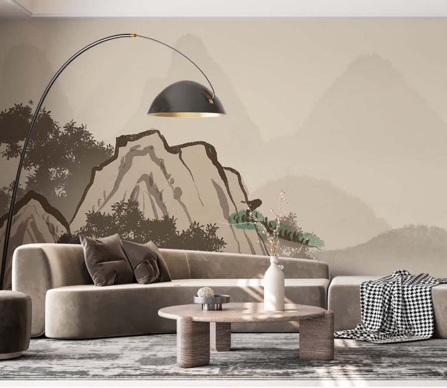ورق جدران بتصميم  الجبال GW301026