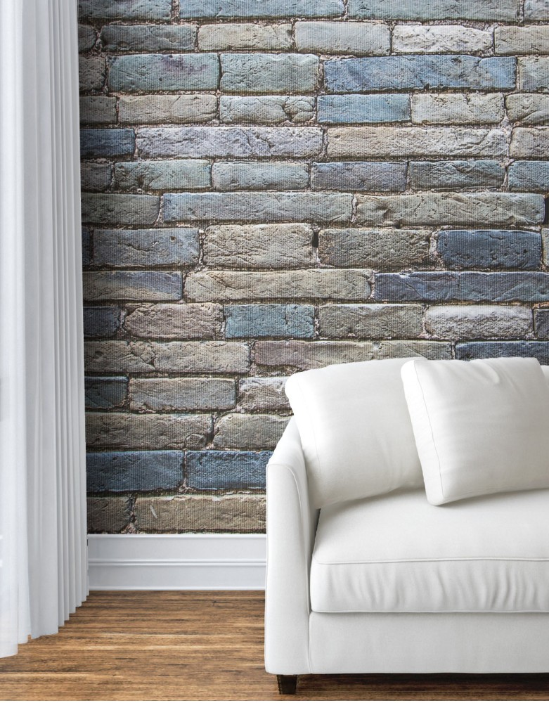 Wallpapers with stone and brick design ST2402-9135
