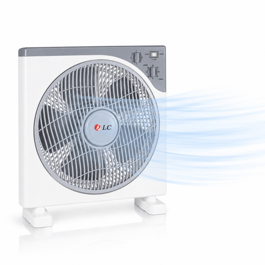 مروحة أرضية كهربائية محمولة بقوة 40w طاولة ابيض DLC-31049