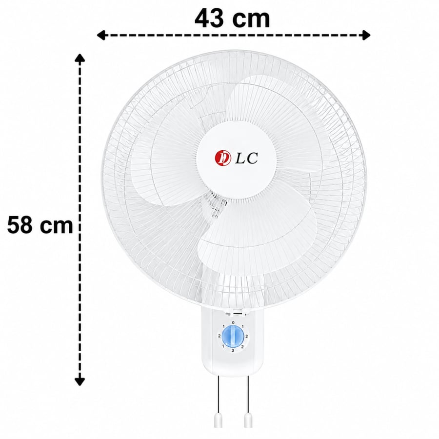 مروحة حائط 45 وات DLC-1640W