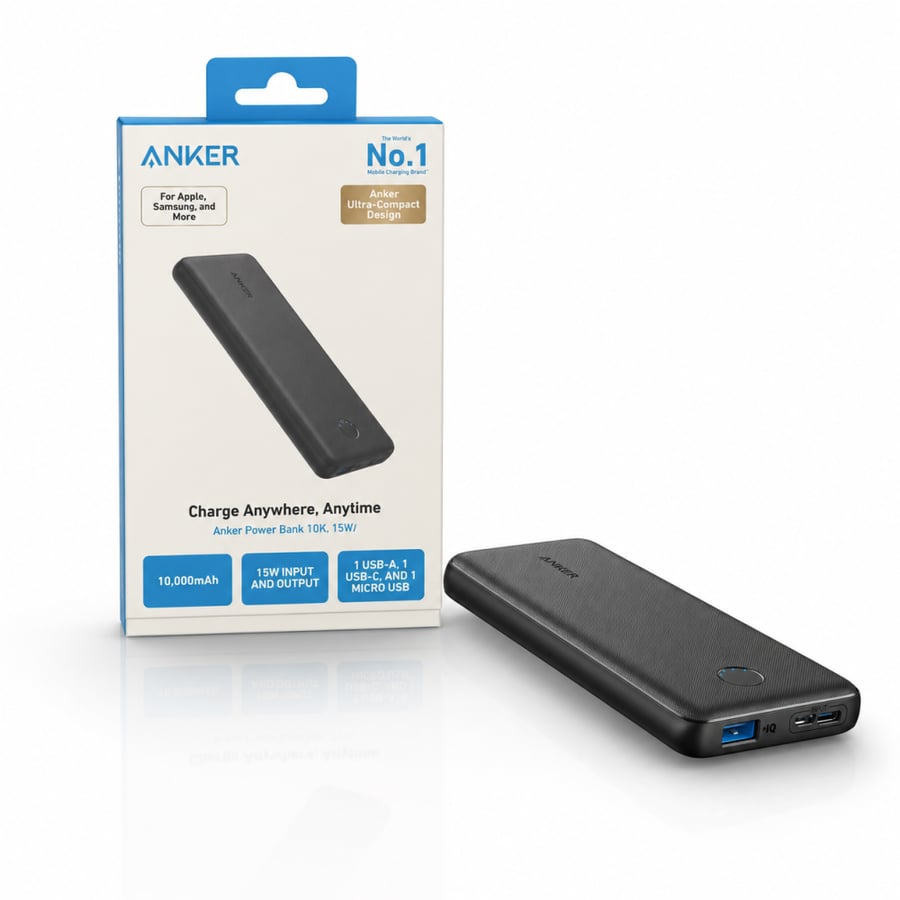 Anker Power Bank (10K, 15W) باور بانك انكر 10000