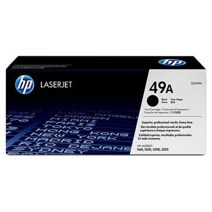 HP 49A Black Original LaserJet Toner Cartridge – Q5949A