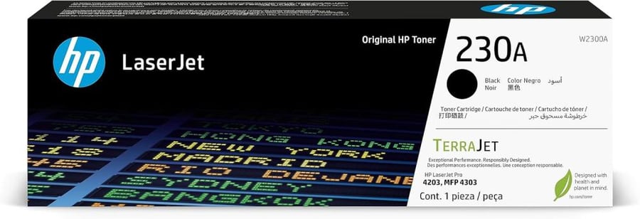 HP 230A Black Original LaserJet Toner Cartridge – W2300A
