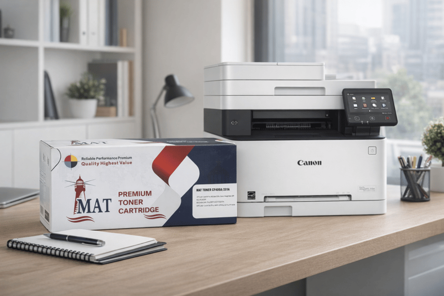 حبر MAT TONER CRG045/CF401A/201A سماوي/CYAN
