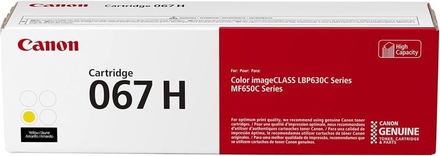 Canon 067H Yellow Toner Cartridge