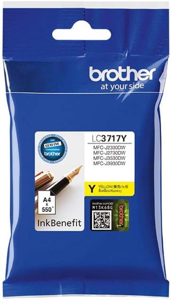 Brother LC3717Y Genuine Ink Cartridge Yellow