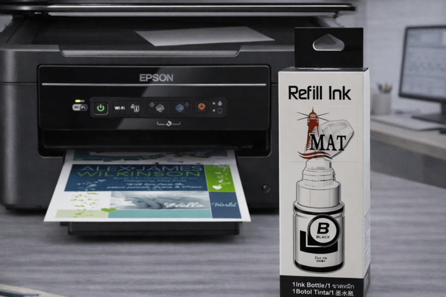 MAT INK 664 ink black/BLACK
