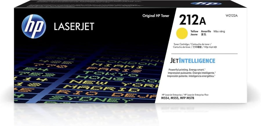 HP 212A Yellow Original LaserJet Toner Cartridge – W2122A