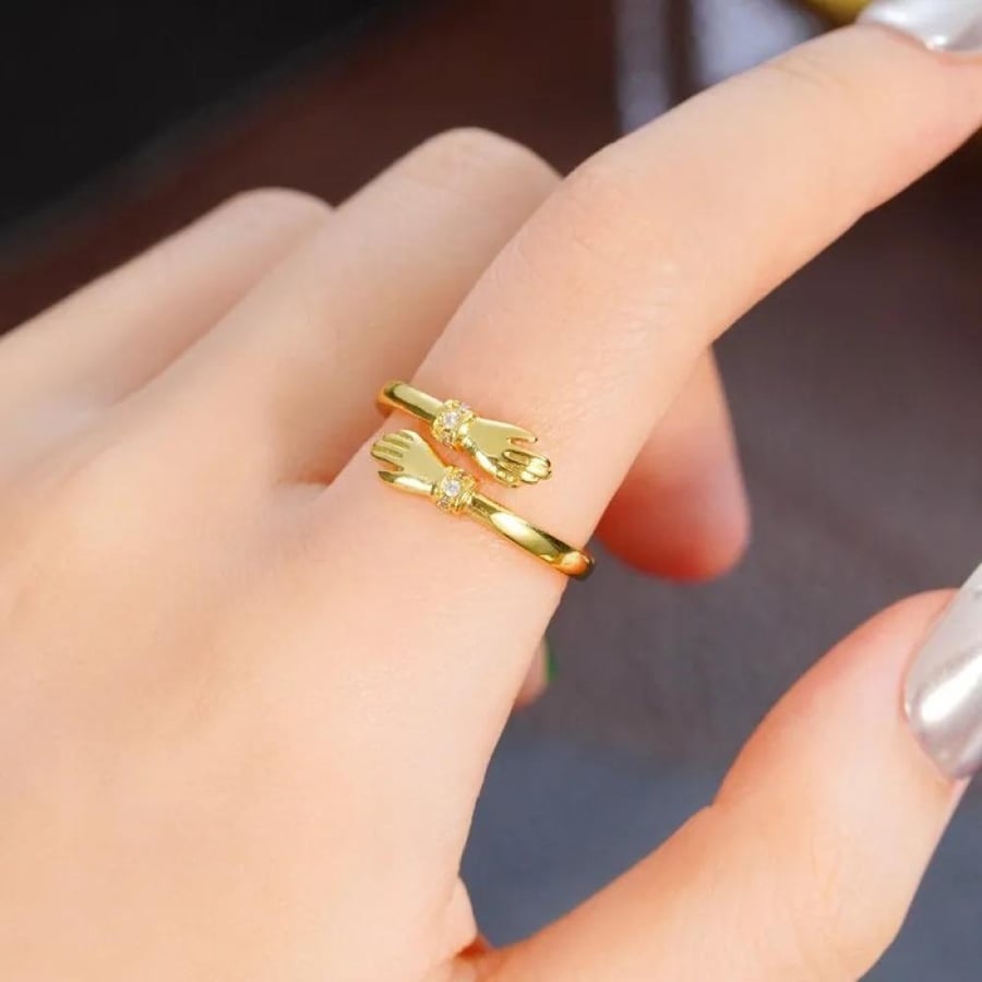 Elegant ring of stainless steel set with zircon