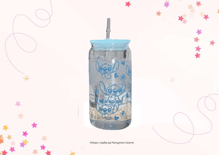 كوب Stitch أزرق