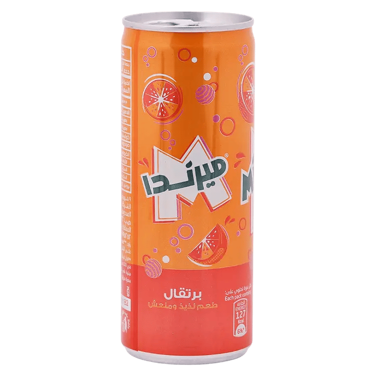 ميرندا برتقال مشروب غازي علب 240 مل