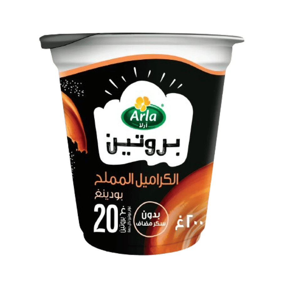 ارلا بروتين بودينغ بنكهة كراميل مملح 200غ
