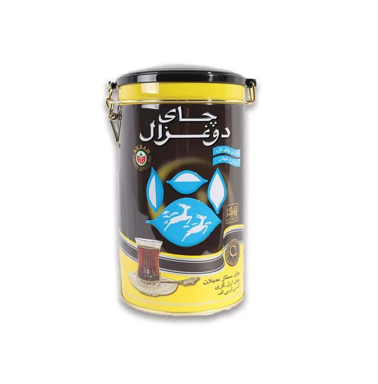 دو غزال شاي معطر علبة حديد400غ