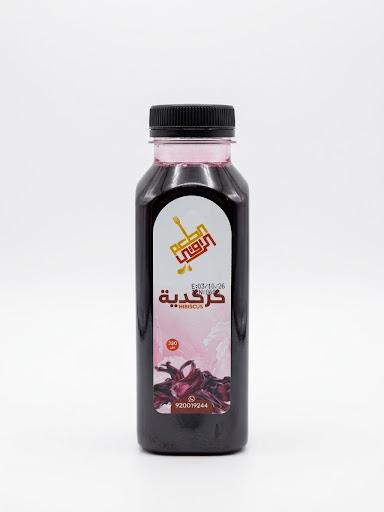 الطعم الراقي عصير  كركدية طبيعي طازج 330مل