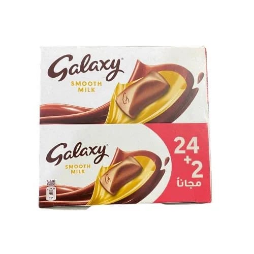 جالكسي شوكولاتة بالحليب 18غ علبة 26