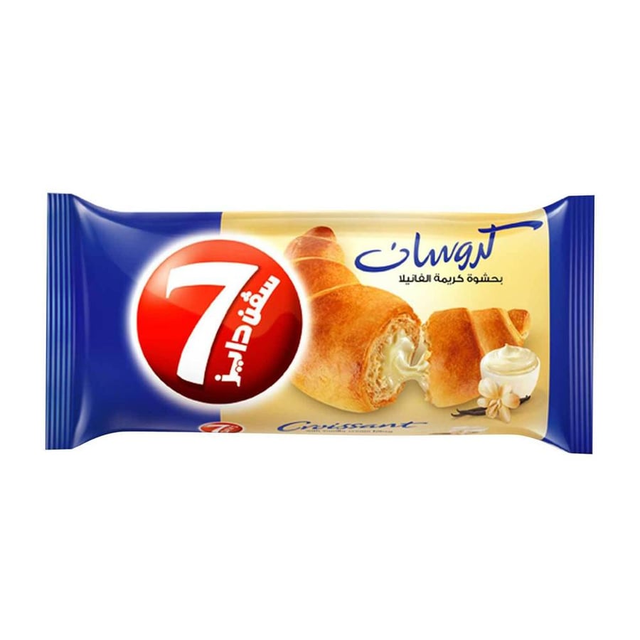 سفن دايز كروسان بكريمة الفانيلا 55غ