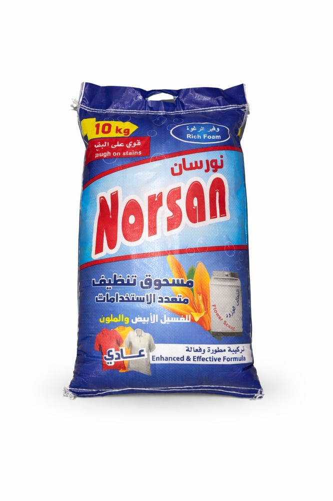 نورسان مسحوق غسيل انتعاش الورود عادي 10كغ