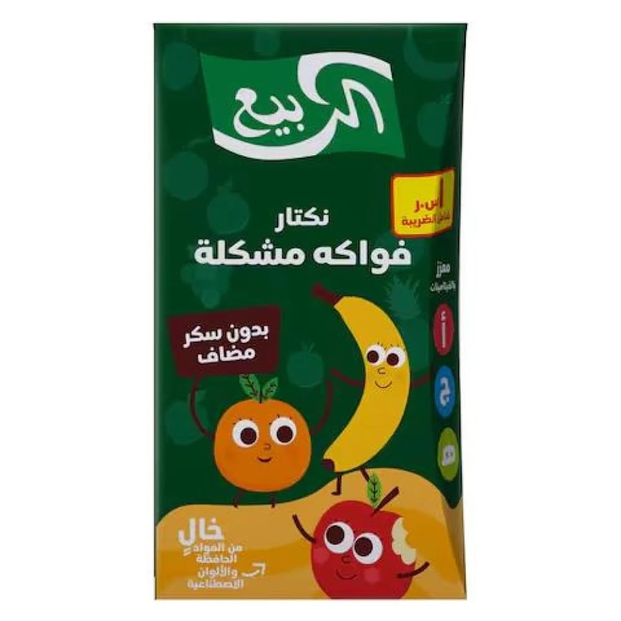 الربيع عصير فواكة مشكلة معززة بالفيتامينات 120مل