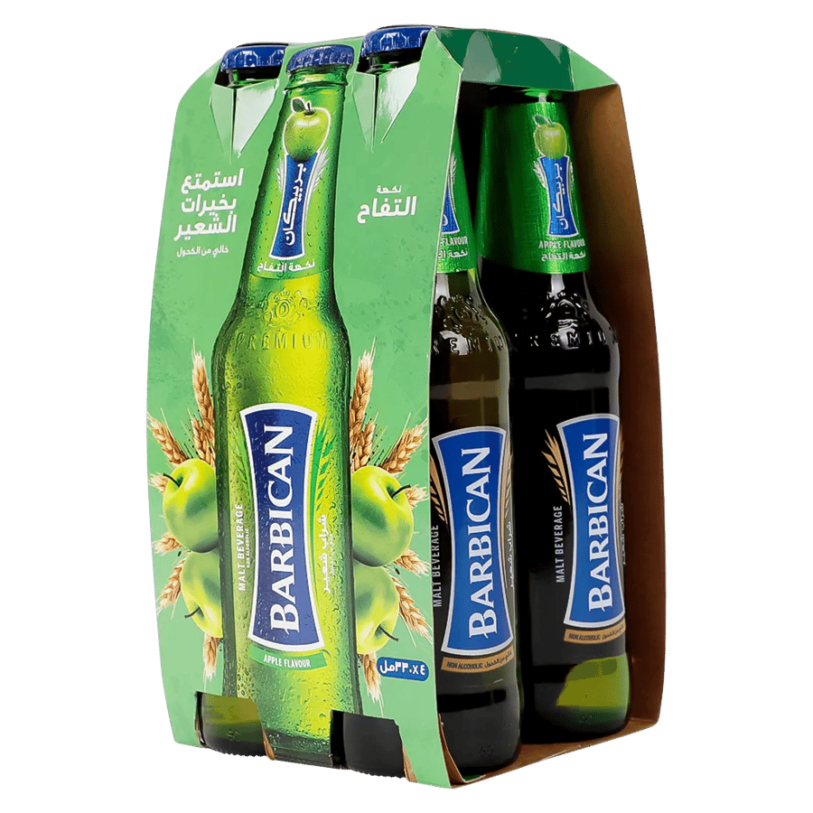 باربيكان بنكهة التفاح 330 مل شد 6