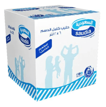 السعودية حليب كامل الدسم 2 لتر شد 6