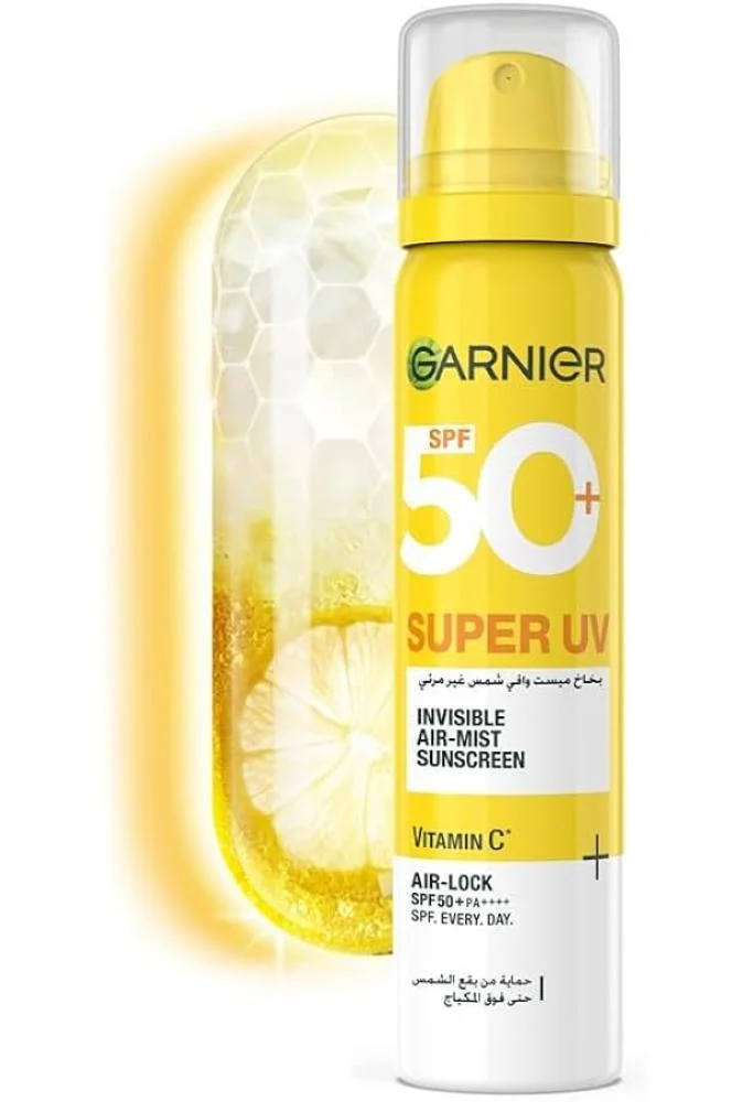 Garnier Super UV Invisible Sunscreen +50 SPF with Vitamin C - 75 ml