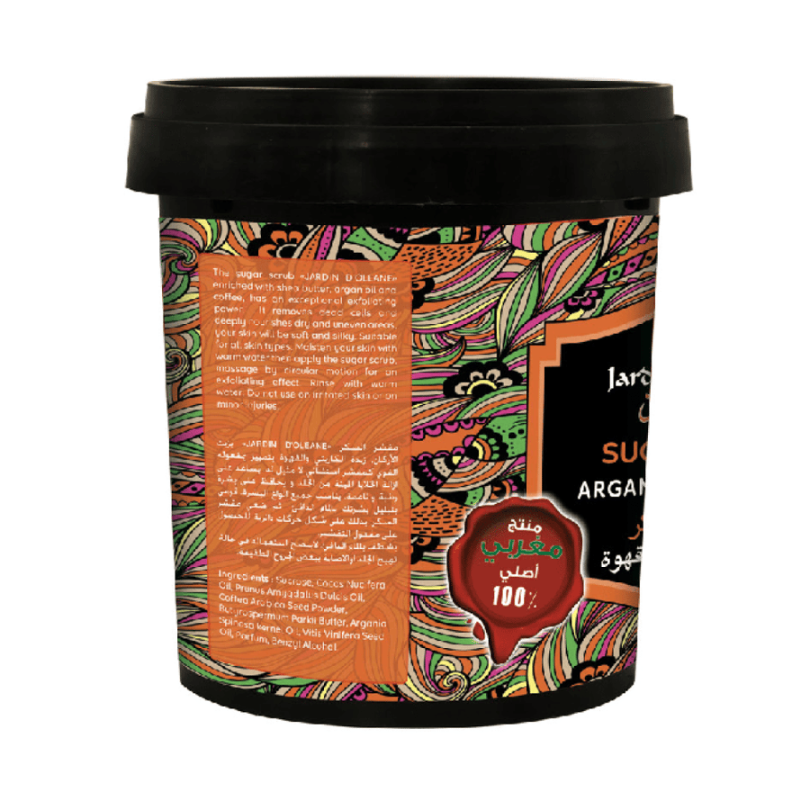 Garden Olayan – Sugar scrub with argan oil and coffee – 600 grams