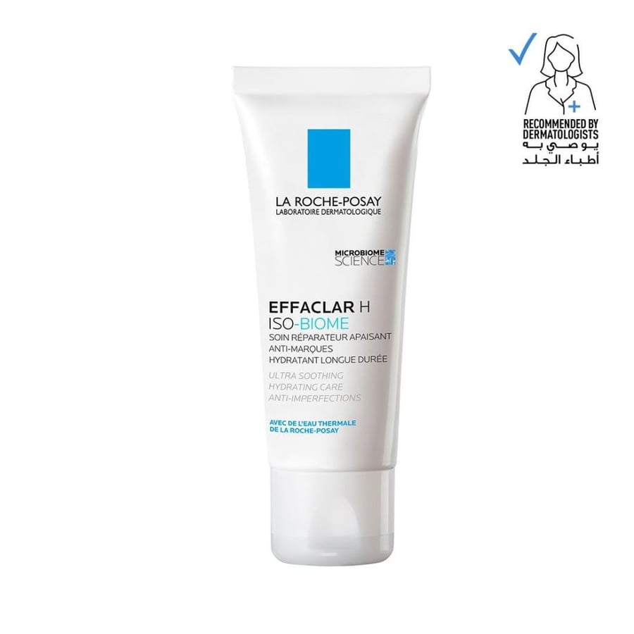 La Roche-Posay Effaclar H Iso Biome Moisturizing Cream for Oily and Acne-Prone Skin with Niacinamide 40 ml