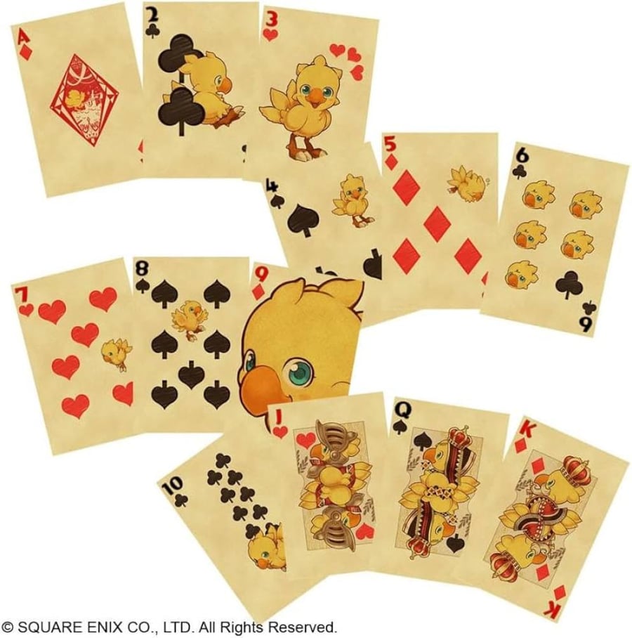 بلوت فاينل فانتسي - CHOCOBO PLAYING CARD
