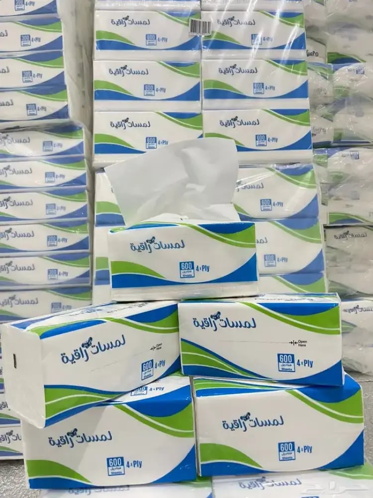 مناديل ورقية لمسات راقية - 10 حبات (600 منديل)