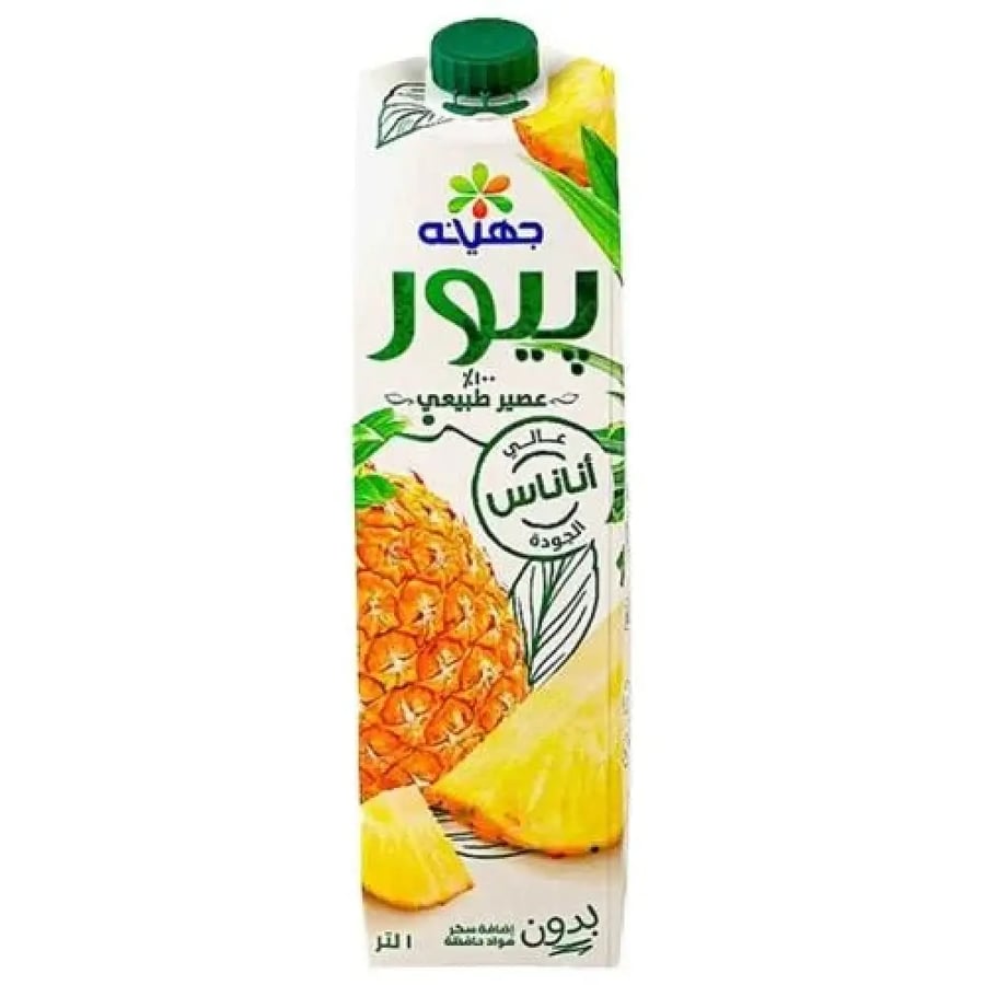 جهينة عصير طبيعي منوع 1 لتر - اناناس