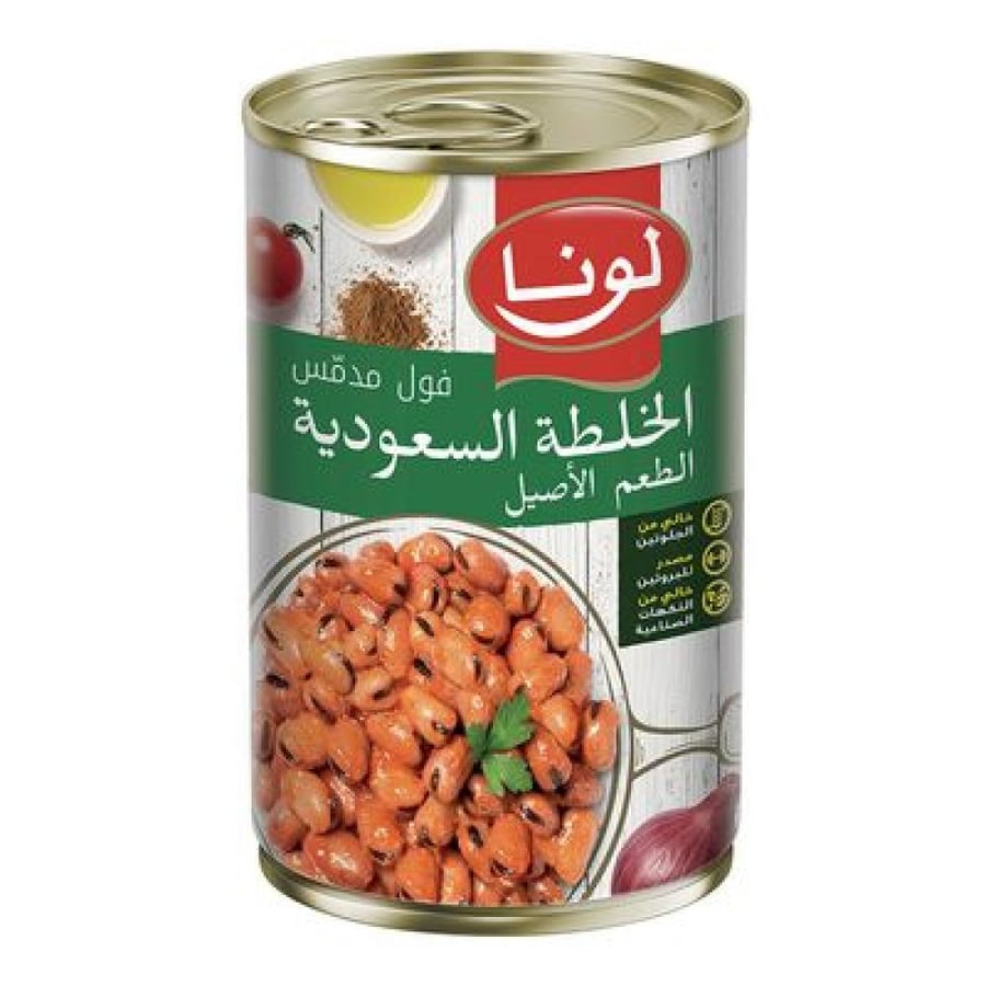 فول مدمس بالخلطة السعودية لونا 400 جم