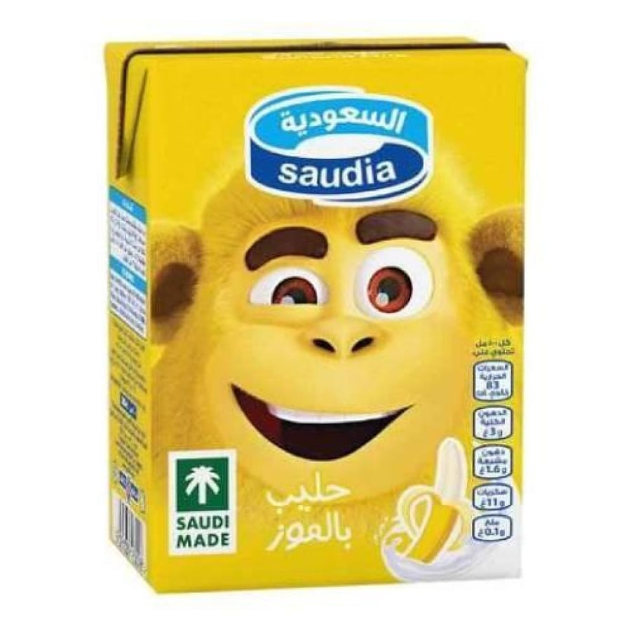 حليب السعودية بنكهة الموز 200مل