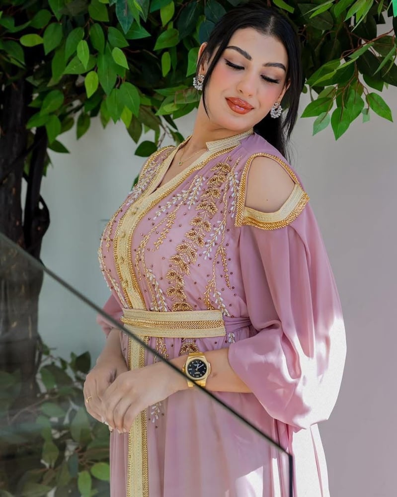 جلابية شيفون مغربي 989
