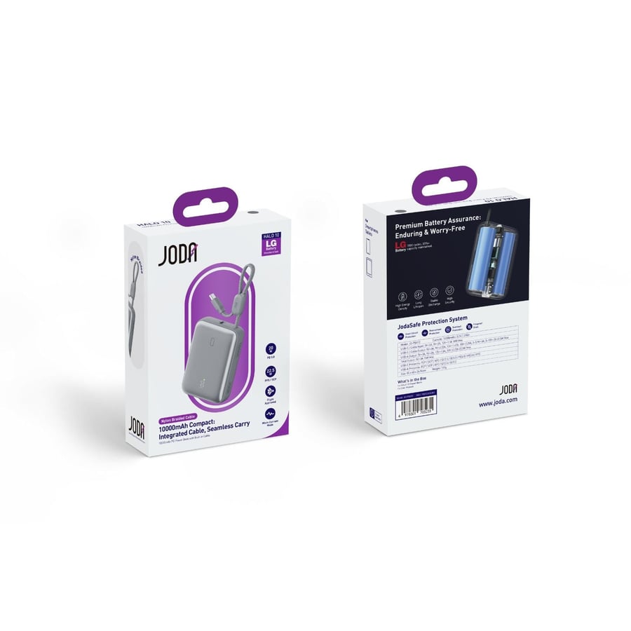 Goda Halo battery 10 with capacity 10000 milliampere - gray