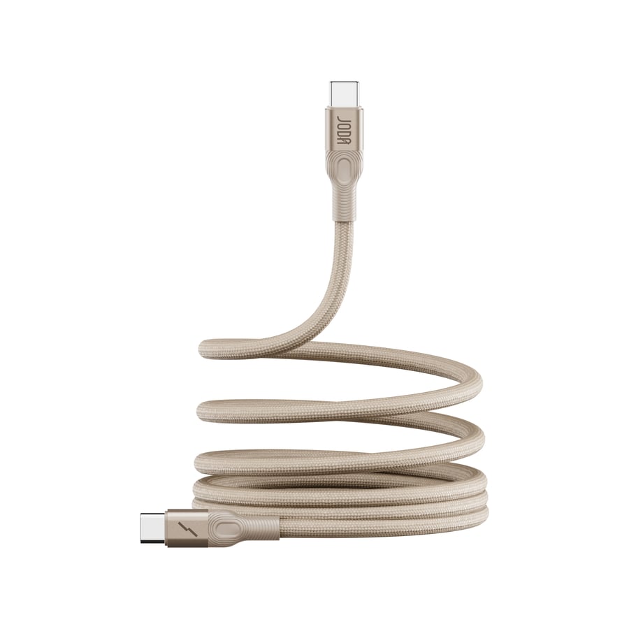 Goda Mag Roll Magnetic Cable 60W – Type C to Type C – 1.2 meters – Gold